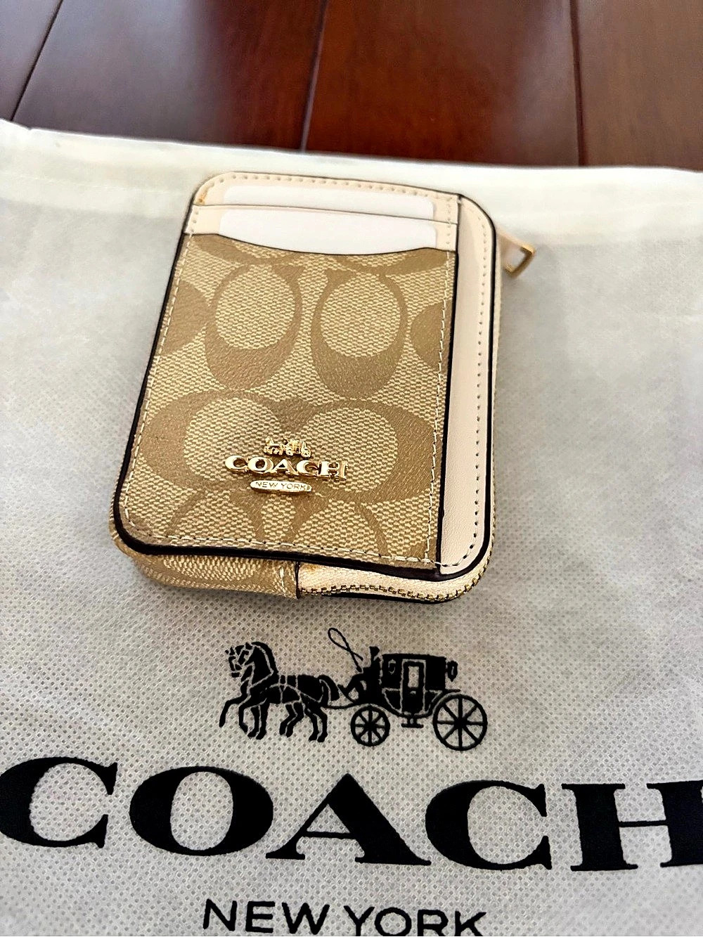 Coach Wallet Signature Canvas